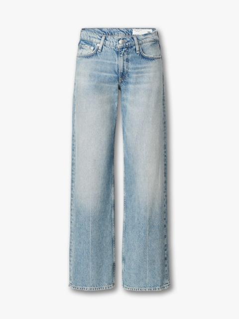 Saige Relaxed Straight Jeans
Lightweight Rigid in Rosland