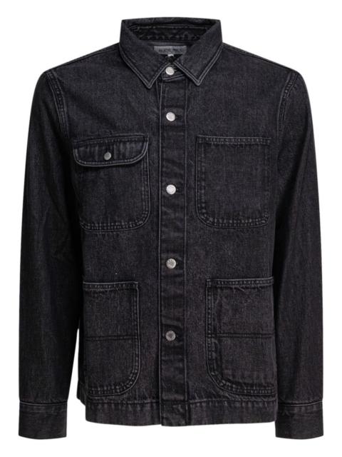 button-fastening cargo-pocket jacket