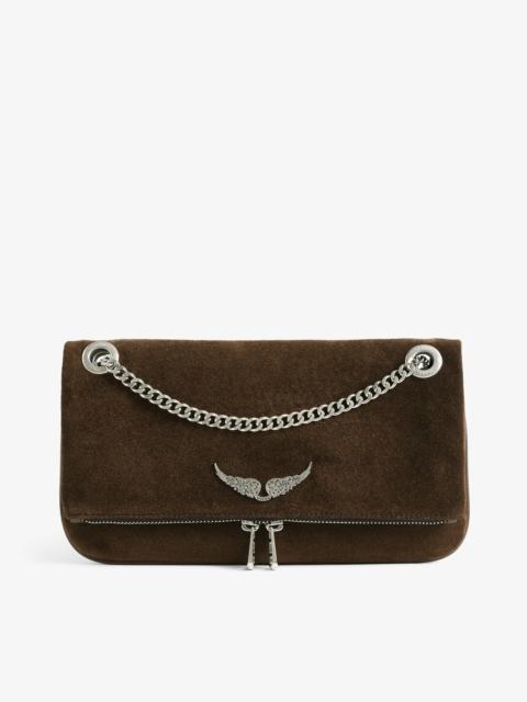 Rock II Suede Clutch