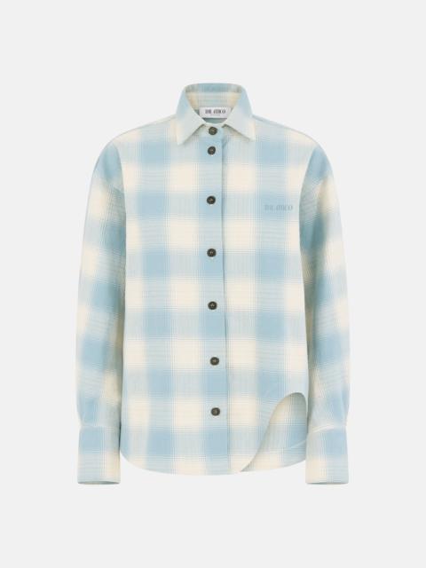 ''ELIZA'' LIGHT BLUE AND WHITE SHIRT
