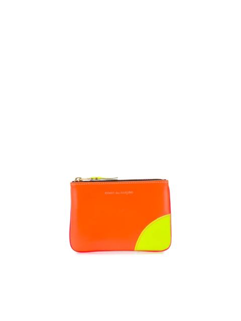 colour-block leather wallet