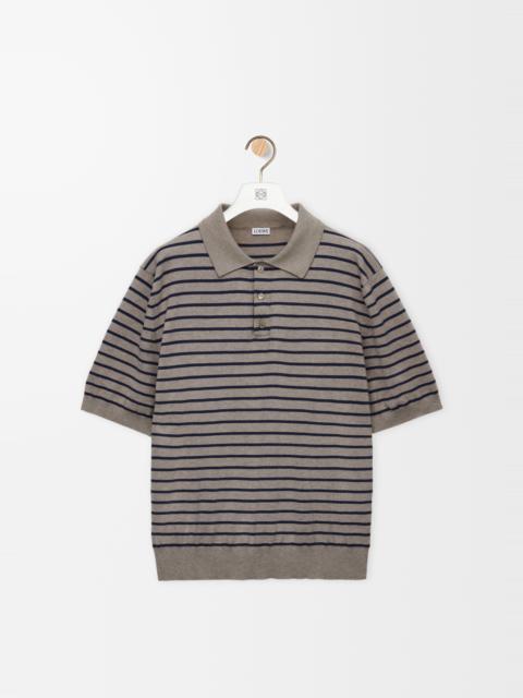 Polo sweater in cotton