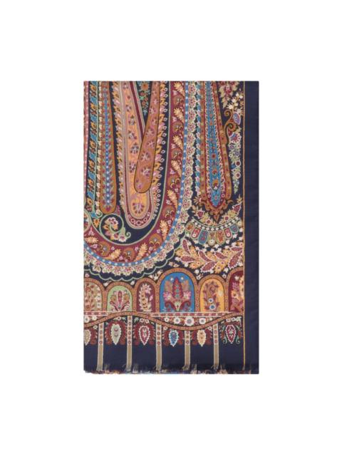 paisley fringed scarf