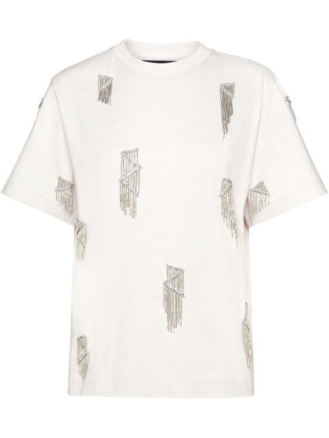 Fringe jersey T-shirt