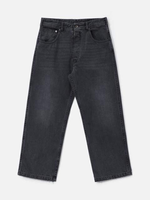 STRAIGHT-LEG CROPPED JEANS