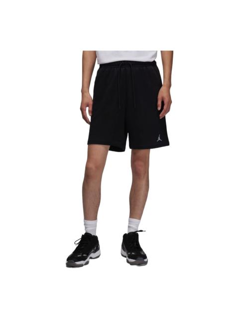 Air Jordan Essentials Fleece Shorts Asia Sizing 'Black White' FQ4535-010