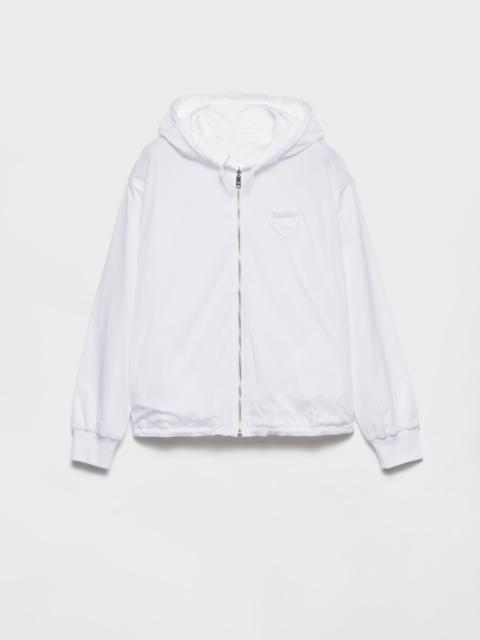 Reversible jersey hoodie