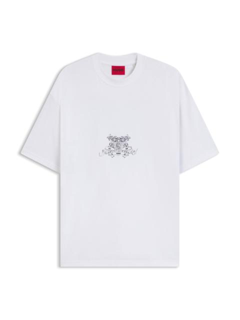 COTTON-JERSEY T-SHIRT WITH COLLECTION GRAPHIC