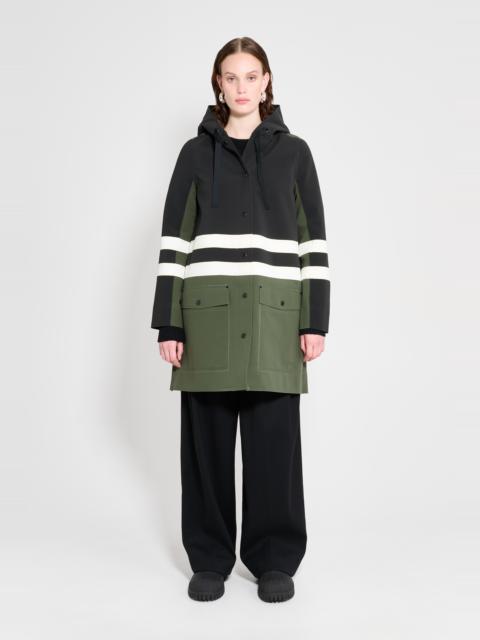 Blackeberg Raincoat Black/Green/White