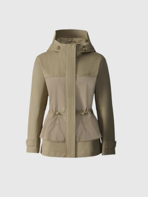 KAORI-LVS Hybrid jacket with peplum detail