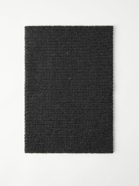 Cashmere and silk dazzling rib knit neck warmer