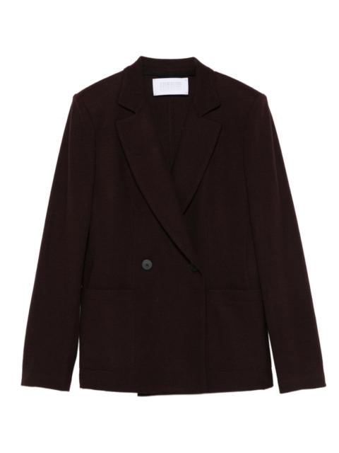 double-breasted wool blazer