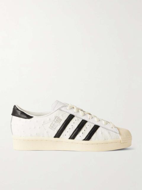 Superstar Vintage ostrich-effect leather sneakers White