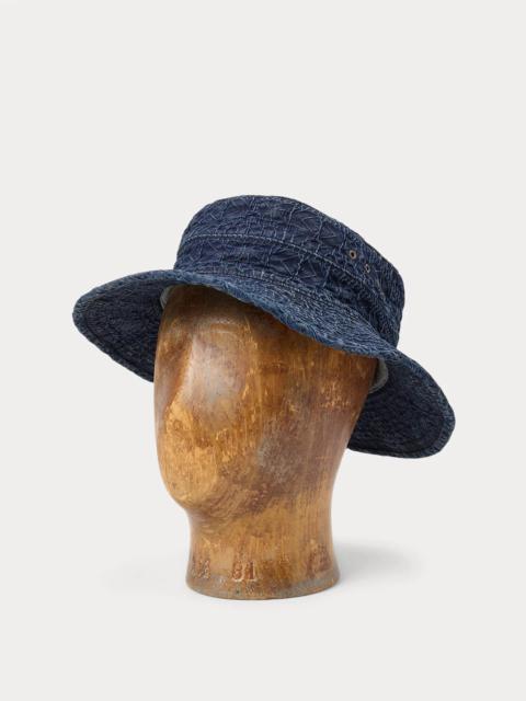 Indigo Jacquard Bucket Hat