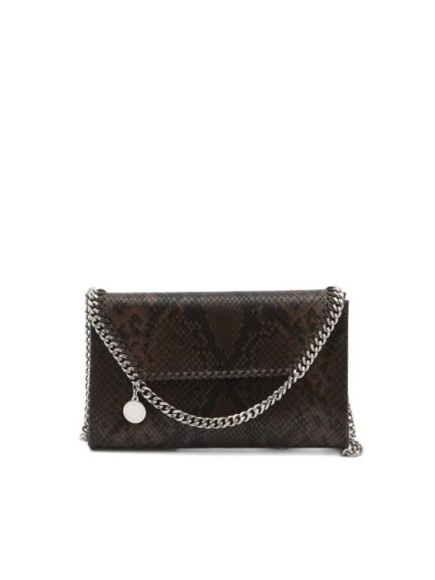 snakeskin chain shoulder bag