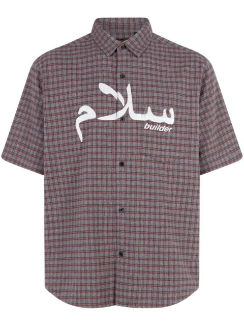 x UNDERCOVER short-sleeve flannel shirt