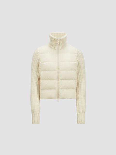 Padded Wool & Cashmere Zip-Up Cardigan