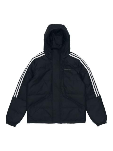 adidas neo M Dwn Wnt Prka Stay Warm Windproof hooded down Jacket Black H45292