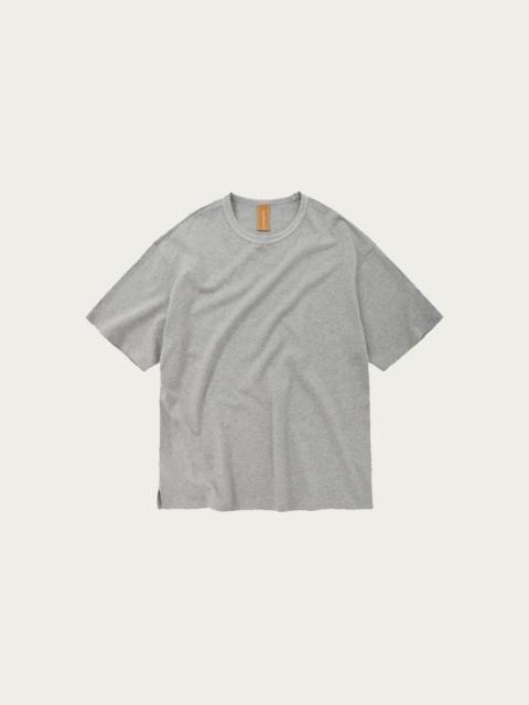 OG Double Rib Oversized Tee - Melange Grey