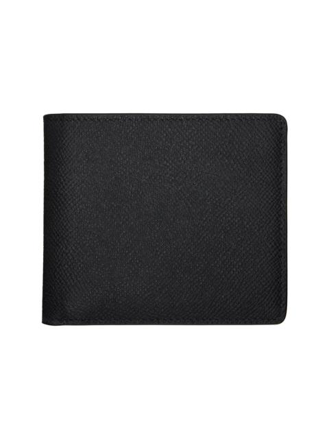 Black Four Stitches Wallet