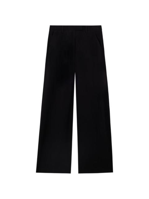 pleated-design trousers