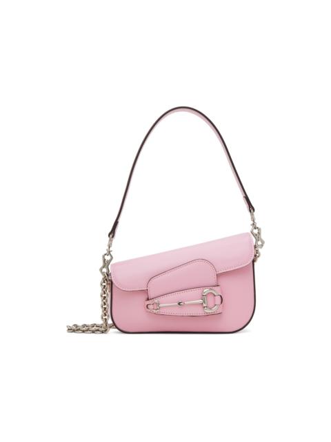 Pink Horsebit 1955 Mini Shoulder Bag
