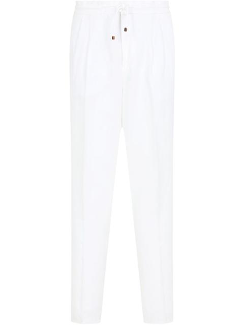 tapered-leg trousers