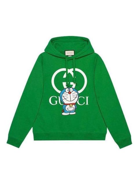 Gucci x Doraemon Cotton Hoodie 'Green' 646953-XJDE1-3229