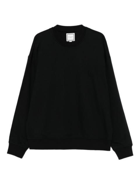 logo-patch long-sleeved sweater