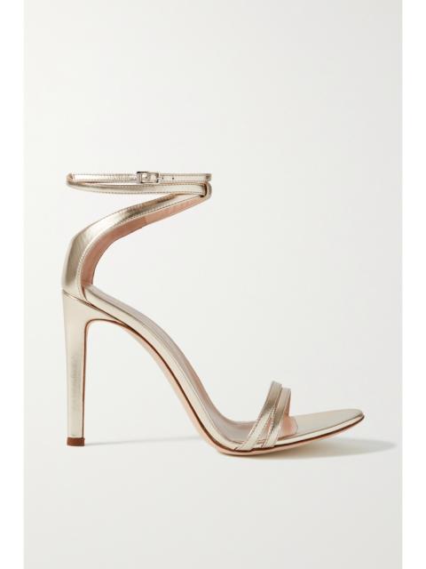 Metallic Leather Sandals