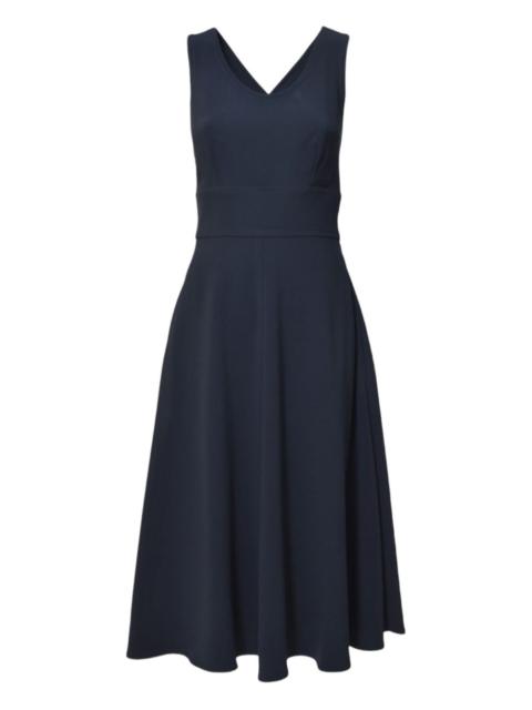 V-neck midi dress