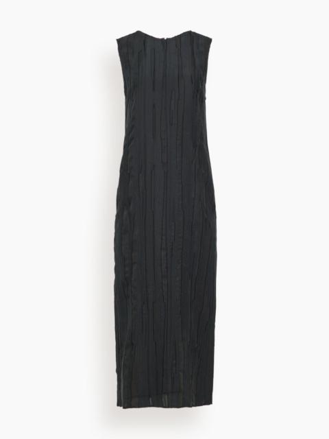Minga Fitted Midi Dress in Black