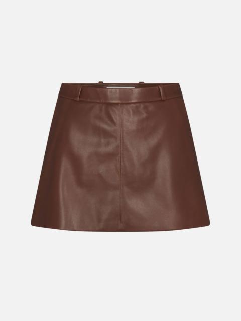 The Leather Mini Skirt
