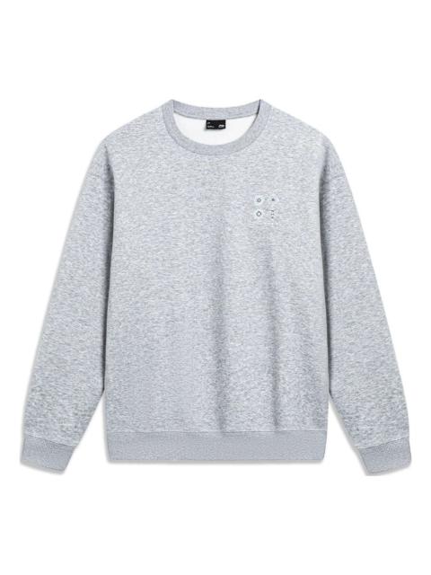 Li-Ning Chinese Culture Graphic Fleece Sweatshirt 'Grey' AWDT901-1