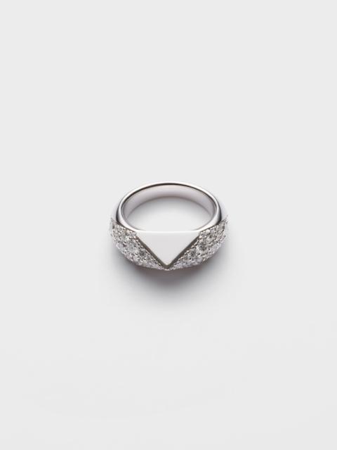Eternal Gold ring in white gold with diamonds
