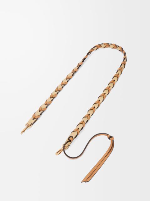 Thin braided strap in classic calfskin