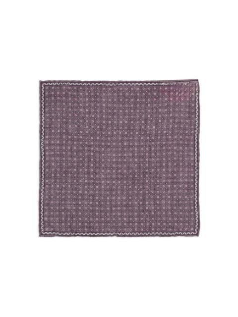 geometric-pattern pocket square