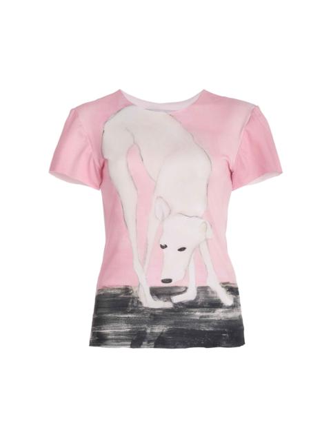 Lurcher Cotton-Blend Tee light pink
