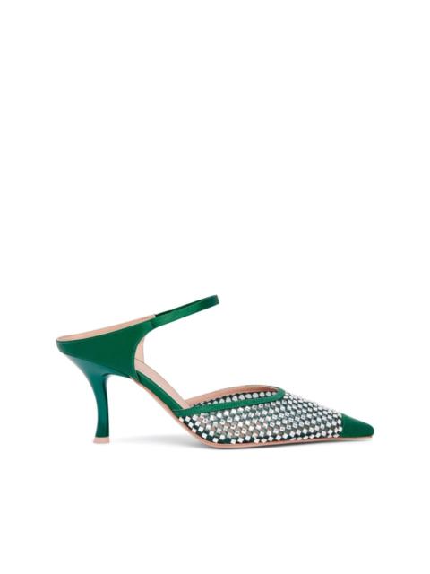 Vega 70mm crystal-embellished mules