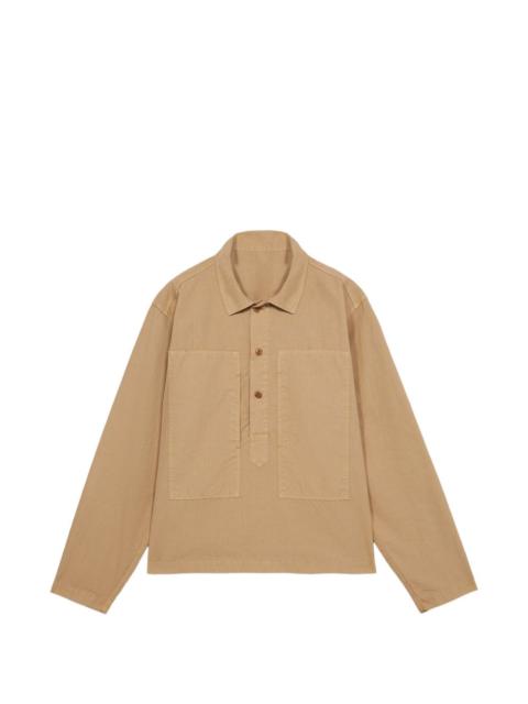 Fuego square-pocket overshirt