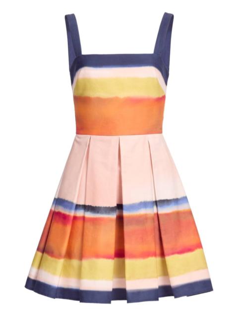 printed cotton mini dress