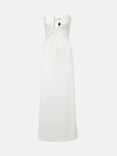 Helix gathered maxi dress