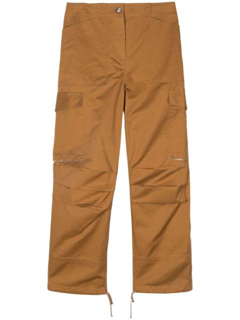 embroidered-logo cargo pants