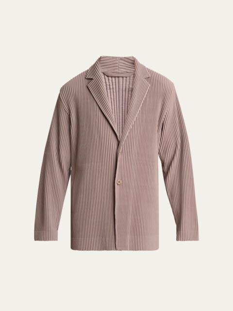 Men's Pleated Single-Breasted Sport Coat