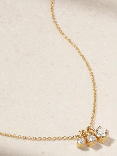 Glaçon 18-karat Recycled Gold Diamond Necklace