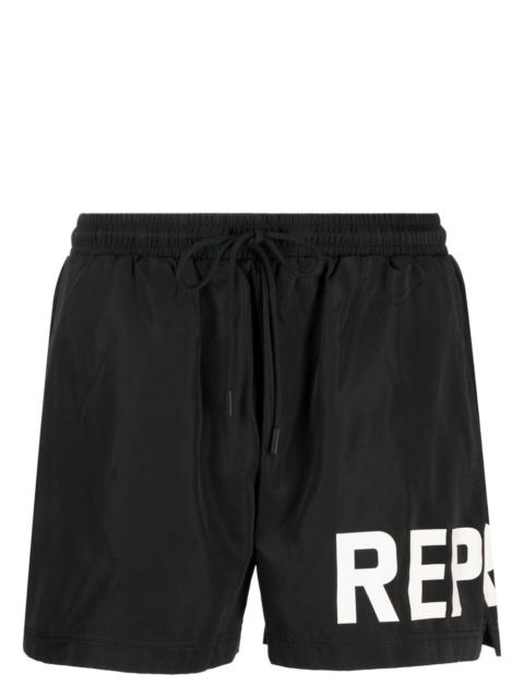 logo-print swim shorts
