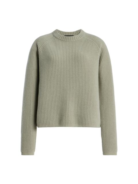 Cashmere Fisherman Sweater green