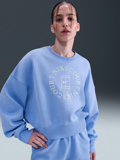 NikeCourt Heritage Phoenix Fleece Women's Over-Oversized Crew-Neck Sweatshirt
