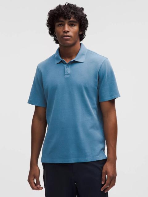 Cotton Pique Short-Sleeve Polo Shirt