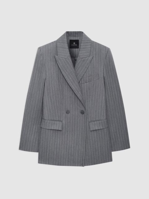 Tiphaine Blazer - Light Grey Pinstripe